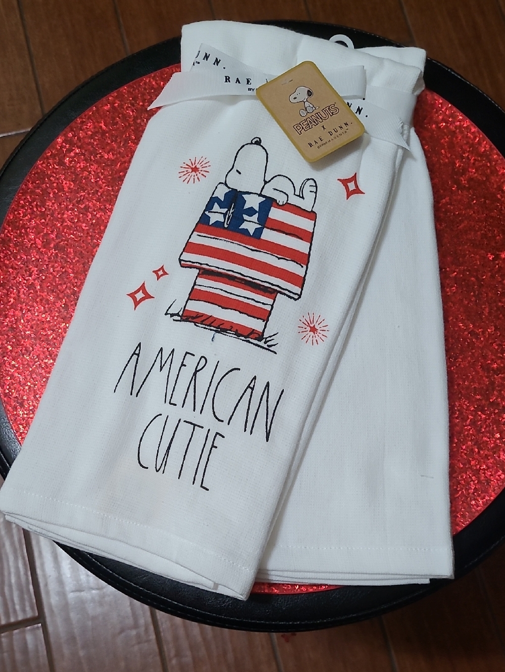 Rae Dunn Peanuts Patriotic Kitchen Towels